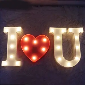 3D dev aşk mektupları ampul kelime düğün Marquee büyük ışık Up karakter 4FT Led burcu