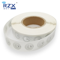 Étiquette NFC intelligente programmable NTAG 213, ronde, 13,56 MHz, diamètre 20 mm, en rouleau, autocollante, moins chère
