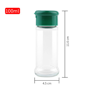 Frascos de vidrio transparente de 80ml <span class=keywords><strong>para</strong></span> especias, pimienta, especias, botella de vidrio, tarro de especias de vidrio barato con tapa de plástico <span class=keywords><strong>para</strong></span> batir - Product Image 5
