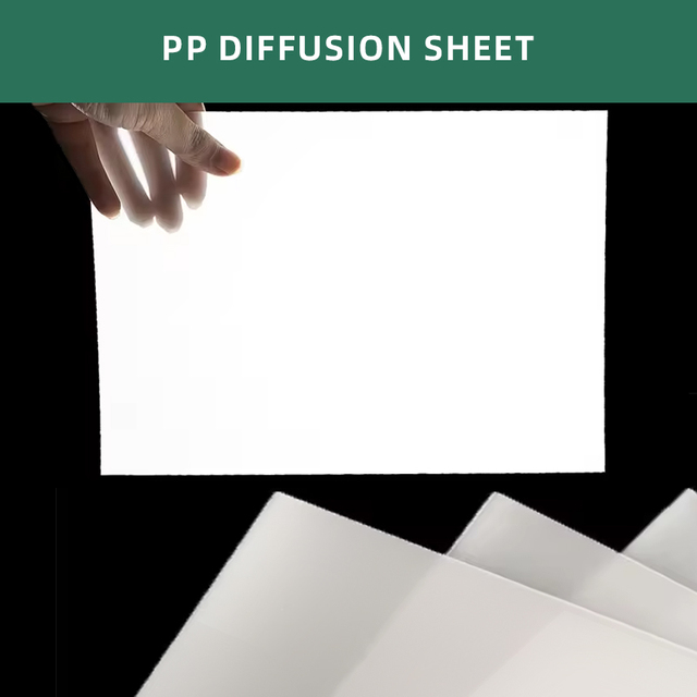 High Light Transmission PP Diffuser Board LED Light Box Special 0.5-1.5mm Custom Thickness