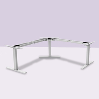 Table basse moderne en forme de l, bureau à support motorisé, intelligent, table basse