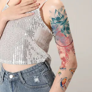 <span class=keywords><strong>Tatuajes</strong></span> Temporales de Brazo Completo y <span class=keywords><strong>Pierna</strong></span>, Resistentes al Agua, Arte Corporal, Tatuaje Falso Semipermanente <span class=keywords><strong>para</strong></span> Hombres y Mujeres, Venta al Por Mayor - Product Image 3