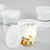 Solutions complètes : Pot en plastique jetable de 16,91 fl oz pour desserts/gelée de plantes médicinales