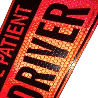 Huiming Vente en gros d'autocollants décoratifs magnétiques réfléchissants en PVC imprimés sur mesure, multi-formes, autocollants décoratifs pour voiture 3/4