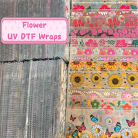 5/10 pièces d'étiquettes en cristal DTF imperméables aux UV, autocollants de transfert pour gobelets de 16 oz, autocollants personnalisés pour bouteilles en verre