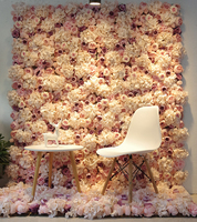 Mur de fleurs artificielles en soie, décoration de mariage, vente en gros, Offre Spéciale