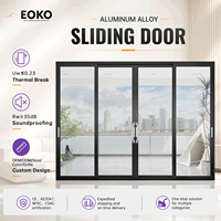 Porte coulissante intérieure certifiée NFRC EOKO, cadre fin, insonorisée 35 dB, barrière anti-fumée, porte coulissante de cuisine pour la maison, la cuisine et la salle à manger