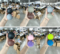 Pelota de Masaje de Silicona Sólida y Dura para Fisioterapia, Dolor Muscular Profundo, Logotipo Personalizado, Color Personalizado, Yoga, Fitness, Quiropráctica, Rehabilitación