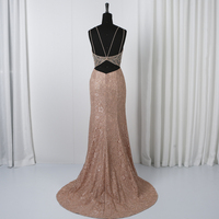 Robe de soirée en dentelle grande taille, décolleté en v profond, bretelles spaghetti, fente haute, tenue de bal pour femmes, photo réelle,