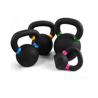 Kettle bell haltérophilie kettlebells prix d'usine Logo personnalisé en fonte plastique pulvérisation