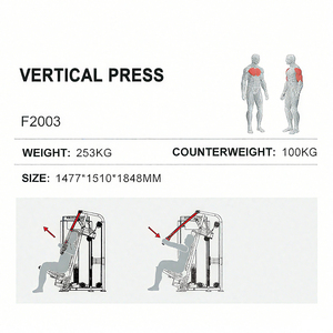 Hot Sale Commercial Fitness Equipment Customizable Gym Machine Adjustable Steel Seated Chest Press Trainer WD-F2003 Your T - Product Image 4