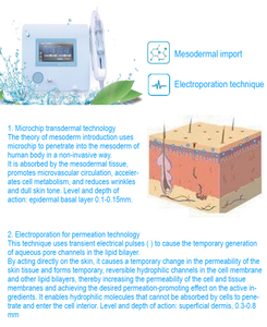 Dispositivo de Belleza MESO SKIN sin Agujas, Electroporación + Chip de Microcristales para Mesoterapia sin Dolor e Hidratación Profunda - Product Image 4
