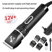 Tondeuse électrique filaire 12V ABS haute puissance pour animaux de compagnie, vente directe usine, pour l'exportation