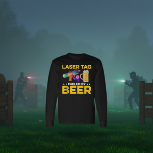 T-shirt à manches longues Laser Tag Fueled By Beer, vêtements décontractés unisexes pour adultes - Product Image 3