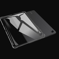 Étui de protection transparent souple en TPU pour tablette Samsung Galaxy Tab A9 SM-X110 8,7 pouces, coins renforcés anti-chute