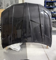 Pour BMW X6 G06 2024+ Mise à niveau Style LD Fibre de carbone Lèvre avant Jupes latérales Diffuseur arrière Spoiler Capot Kit carrosserie