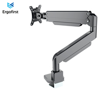 Nouveau support de bureau en acier Ergofirst avec bras articulés doubles, inclinaison et rotation réglables, capacité de 8 kg
