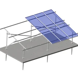 Hot Selling Ground Solar System Bracket Galvanized Steel Solar Mounting Structure