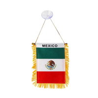 Drapeaux de football personnalisés avec logo du fabricant, pour les États-Unis, le Nigéria, le Panama et tous les pays, mini-drapeaux suspendus avec franges