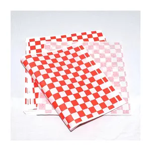 Custom hamburger packaging tissue paper printing wrapping grease proof paper sandwich greaseproof food grade wax paper