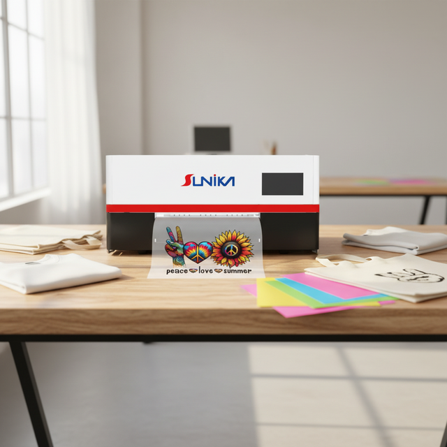 New A3 DTF Printer 33cm Dual Epson XP600/F1080 Print Head Sublimation Ink Full-Automatic T-Shirt & Cloth Film Transfer Machine