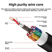 Cable de Audio Profesional de 8 Canales XLR con Núcleo OFC y Conector Estilo Neutrik para Escenario y Estudio