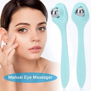 Groothandel Mini Facial Massage Tool Eye Care Massager Met Roller Elimineren Donkere Kringen Eye Beauty Manual Massager M1059