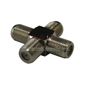Sản xuất chéo loại 4 cổng <span class=keywords><strong>f</strong></span> nữ Coax <span class=keywords><strong>Adapter</strong></span> - Product Image 1
