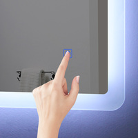 Taida Morden – capteur de contrôle tactile de miroir de salle de bain éclairé par LED avec TUV