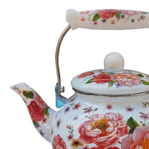 Teiera <span class=keywords><strong>turca</strong></span> in smalto multiuso con manico in bachelite resistente al calore bollitore in metallo per tè caffè e acqua - Product Image 5