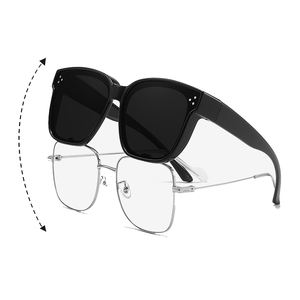 Lunettes de soleil tendance 2025, fabricant de lunettes de soleil tendance, lunettes de soleil personnalisées en PC UV400 à clipser sur les lunettes, lunettes de soleil personnalisées pour hommes - Product Image 2
