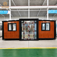 Casa Contenedor Expandible de Acero de Doble Ala, Prefabricada, Modular, de Instalación Rápida, para Jardín, Oficina, Villa o Cabaña