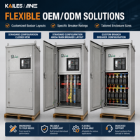 KAILES KLS-PSD4000A-400V-NEMA3R 4000A 65kA Tableau de distribution principal en cuivre étamé pour armoire de commande industrielle UL891