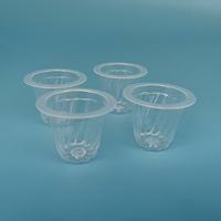 Gobelet en plastique de 16ml tasses de communion d'église en plastique avec couvercles