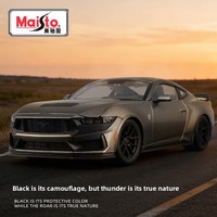 Machito 1:24 Ford Mustang (Edición Black Horse) Modelo de Coche de Aleación Fundida a Presión 32925 Pieza Metálica para Exhibición Caja a Color