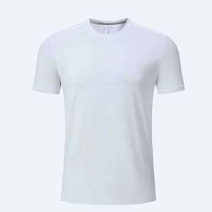 Camiseta de Hombre 100% Algodón Orgánico, Transpirable, de Secado Rápido, Corte Regular, Lisa, con Patrón Sólido, Tejido de Punto, Gran Venta - Product Image 4
