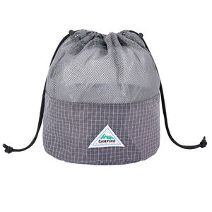 2026 Custom Mesh <b>Drawstring</b> Bag Ripstop Camping Gear Organizer OEM Private Label Breathable Outdoor Storage <b>Pouch</b> Cosmetic Bag - Product Image 6