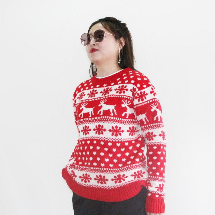 snowflake christmas jumper womens
