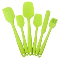 Lot de 6 Spatules en Silicone Réutilisables Résistantes à la Chaleur - Compatibles Lave-vaisselle et Four, Ustensiles de Pâtisserie et Cuisine Sûrs pour Contact Alimentaire