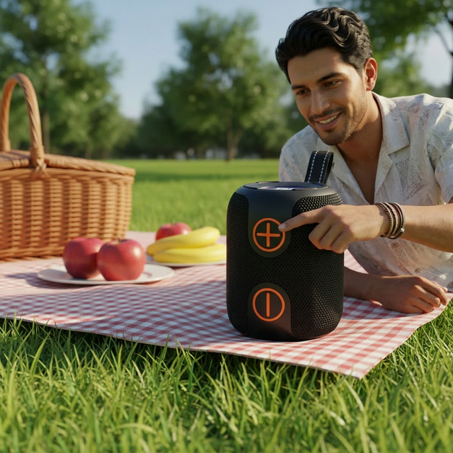 OEM TG679 Custom Wholesale Waterproof Textile Subwoofer Portable Smart Mini Gaming Wireless Speaker  Home Computer