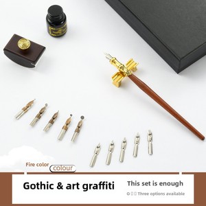 Set di penne e <span class=keywords><strong>pennini</strong></span> <span class=keywords><strong>per</strong></span> bottiglie Vintage europeo regalo d'affari - Product Image 2