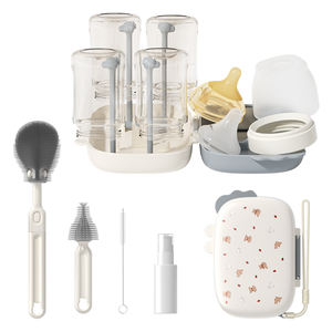 Set di Spazzole per la Pulizia dei Biberon in Silicone PP Morbido e Delicato, Biologico, OEM ODM, Portatile, in Offerta - Product Image 1