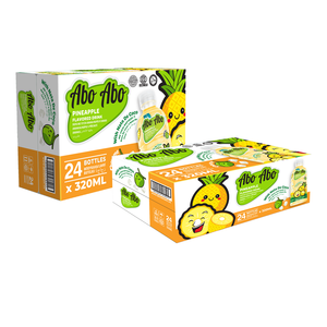 Jugo de Piña Abo Abo 320ml x 24 botellas/caja, Sabor Personalizado, Bebida con Gelatina de Coco, OEM y Marca Blanca Disponible - Product Image 1