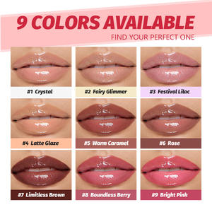 Gloss à lèvres hydratant et repulpant, fini brillant ou scintillant, hydratation longue durée, sensation fraîche, non collant - Product Image 4