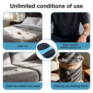 أداة جديدة لإزالة فرو الحيوانات، قفاز كهروستاتيكي محسن بخمسة أصابع لإزالة شعر الحيوانات الأليفة من السرير والسجاد والأريكة - Product Image 5