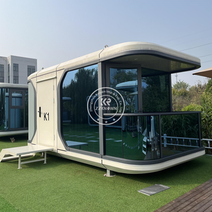 2025 Camping Capsule Villas <span class=keywords><strong>Maison</strong></span> Prefabriquee Casas Préfabriqué Cadas Modernas Cabine Kit Préfabriqué Modulaire Petite <span class=keywords><strong>Maison</strong></span> Préfabriquée - Product Image 4
