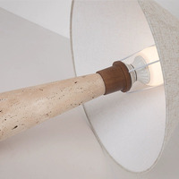 Lampe à abat-jour en métal LED à piles réglable de style nordique moderne, avec protection oculaire et garantie de 3 ans