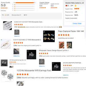 IGI認定VVSラボ作成ダイヤモンドスタッドピアス メンズカスタム 10K 14K 18Kゴールド ラボグロウンダイヤモンドピアス レディースジュエリー - Product Image 6