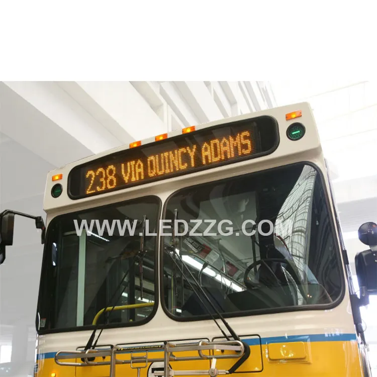 デジタルバス番号スクロールテキストLEDディスプレイサイン乗客にバス情報を表示