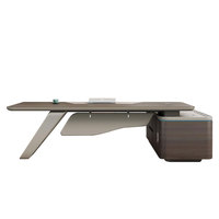 Liyu ensemble de meubles de bureau de luxe modernes bureau du président convertible chaise de patron sensoriel peint en bois MDF lumière avancée Simple